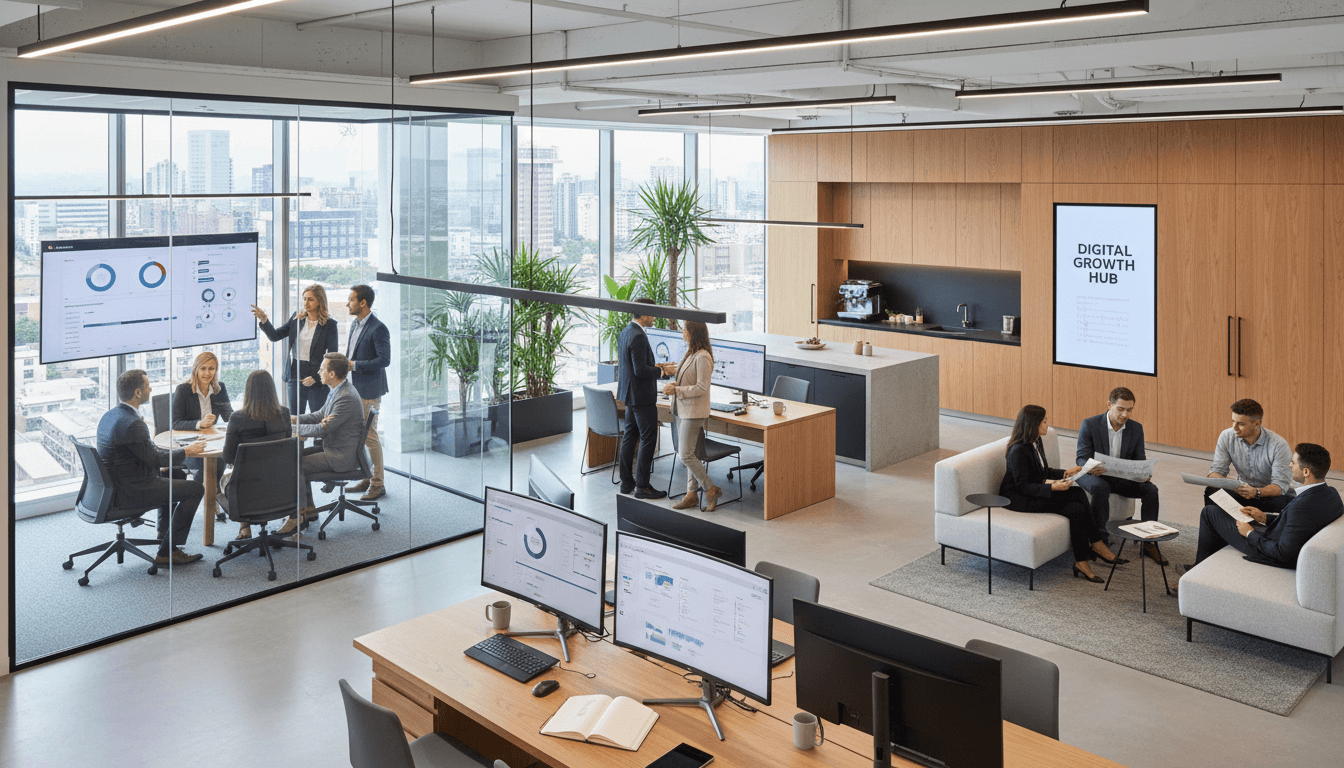 Cloud Rock Stars consultant working with Salesforce dashboards in London office
